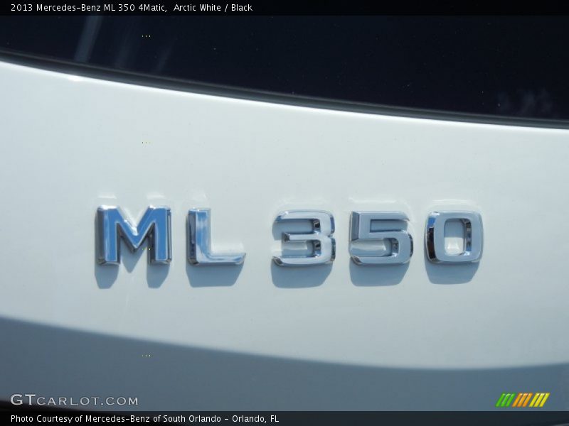 Arctic White / Black 2013 Mercedes-Benz ML 350 4Matic