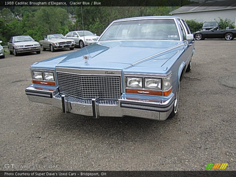 Glacier Blue / Blue 1988 Cadillac Brougham d'Elegance