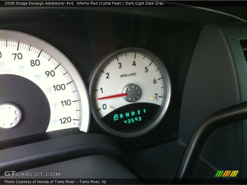 Inferno Red Crystal Pearl / Dark/Light Slate Gray 2008 Dodge Durango Adventurer 4x4