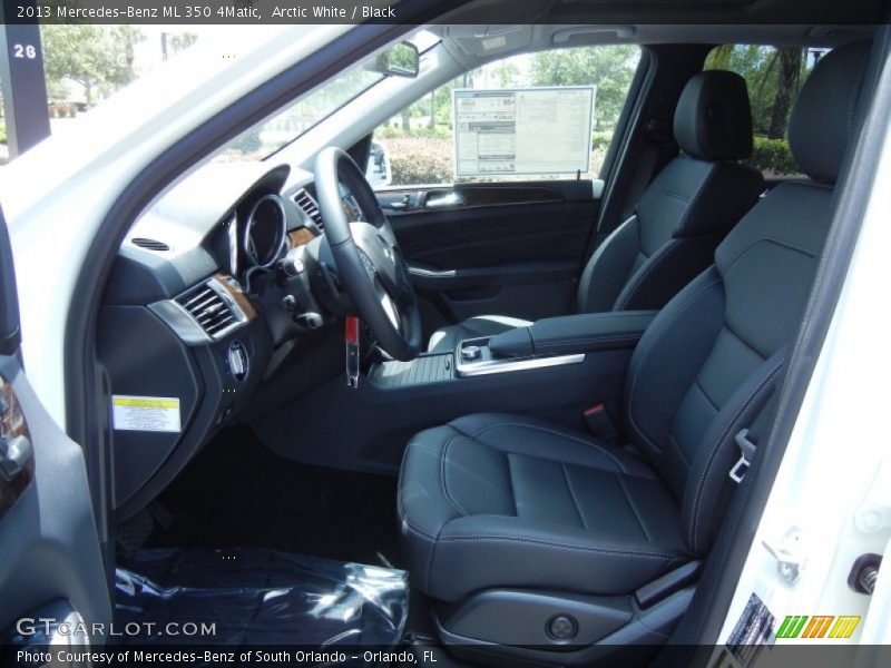 Arctic White / Black 2013 Mercedes-Benz ML 350 4Matic