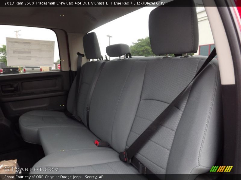 Flame Red / Black/Diesel Gray 2013 Ram 3500 Tradesman Crew Cab 4x4 Dually Chassis