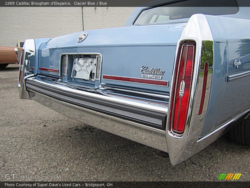 Glacier Blue / Blue 1988 Cadillac Brougham d'Elegance