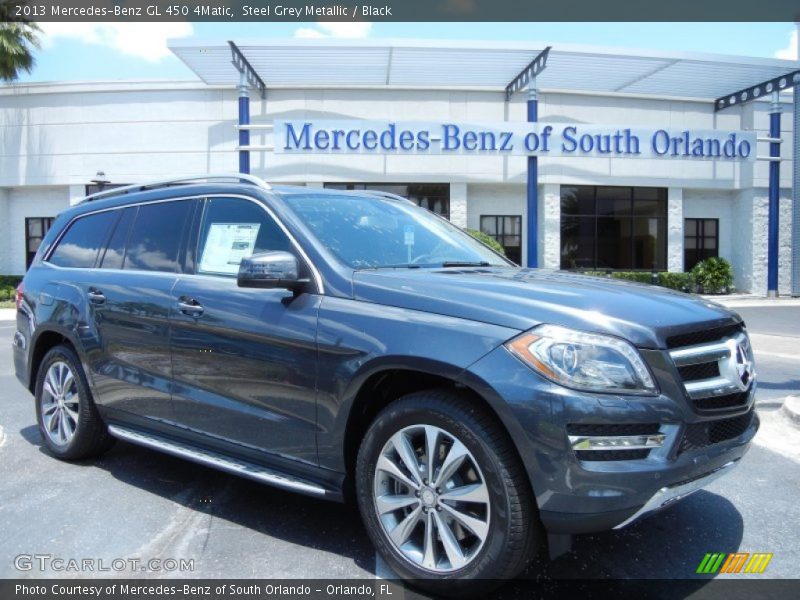 Steel Grey Metallic / Black 2013 Mercedes-Benz GL 450 4Matic