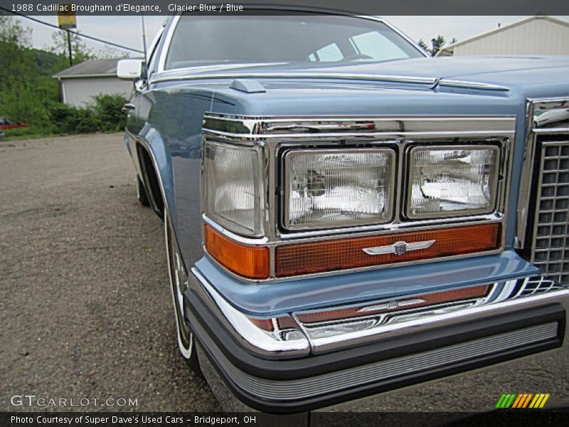 Glacier Blue / Blue 1988 Cadillac Brougham d'Elegance