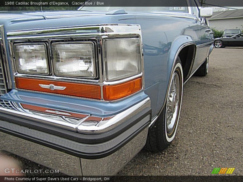 Glacier Blue / Blue 1988 Cadillac Brougham d'Elegance