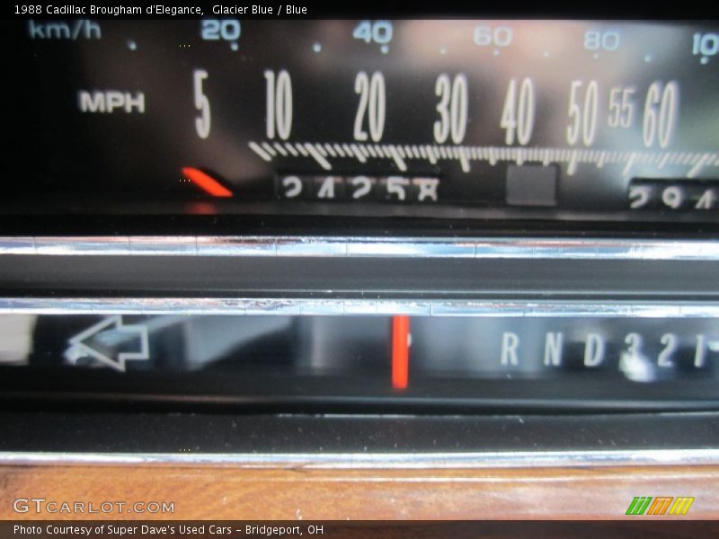 Glacier Blue / Blue 1988 Cadillac Brougham d'Elegance