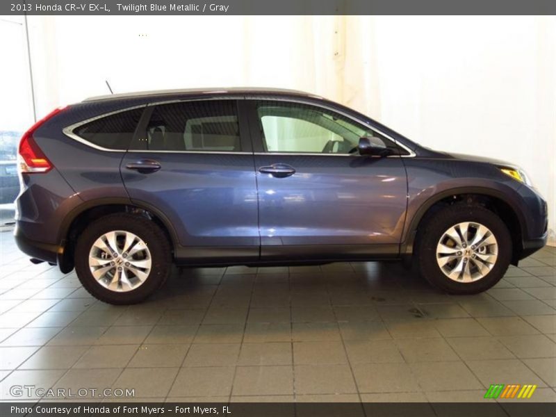 Twilight Blue Metallic / Gray 2013 Honda CR-V EX-L