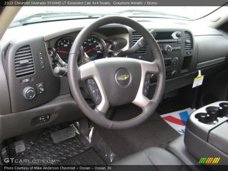 Dashboard of 2013 Silverado 3500HD LT Extended Cab 4x4 Dually
