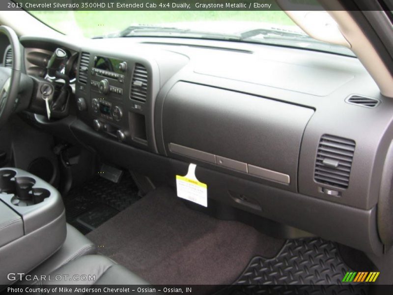 Graystone Metallic / Ebony 2013 Chevrolet Silverado 3500HD LT Extended Cab 4x4 Dually