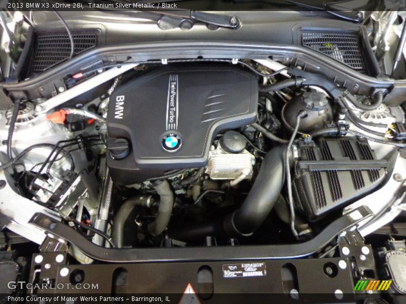 Titanium Silver Metallic / Black 2013 BMW X3 xDrive 28i