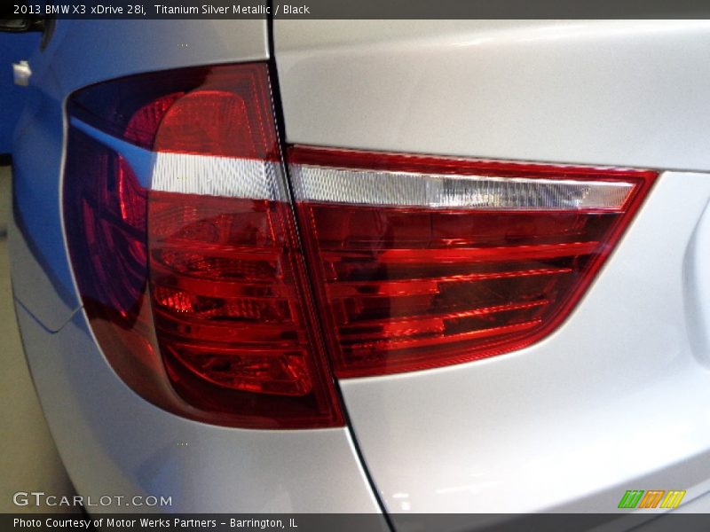 Titanium Silver Metallic / Black 2013 BMW X3 xDrive 28i