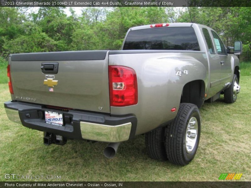 Graystone Metallic / Ebony 2013 Chevrolet Silverado 3500HD LT Extended Cab 4x4 Dually