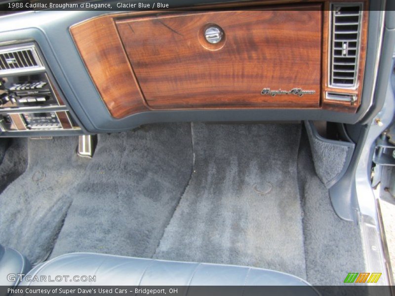 Glacier Blue / Blue 1988 Cadillac Brougham d'Elegance
