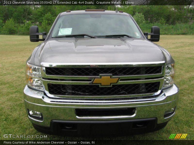 Graystone Metallic / Ebony 2013 Chevrolet Silverado 3500HD LT Extended Cab 4x4 Dually
