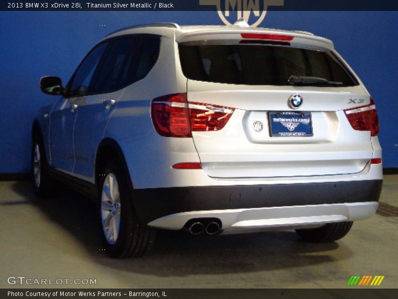 Titanium Silver Metallic / Black 2013 BMW X3 xDrive 28i