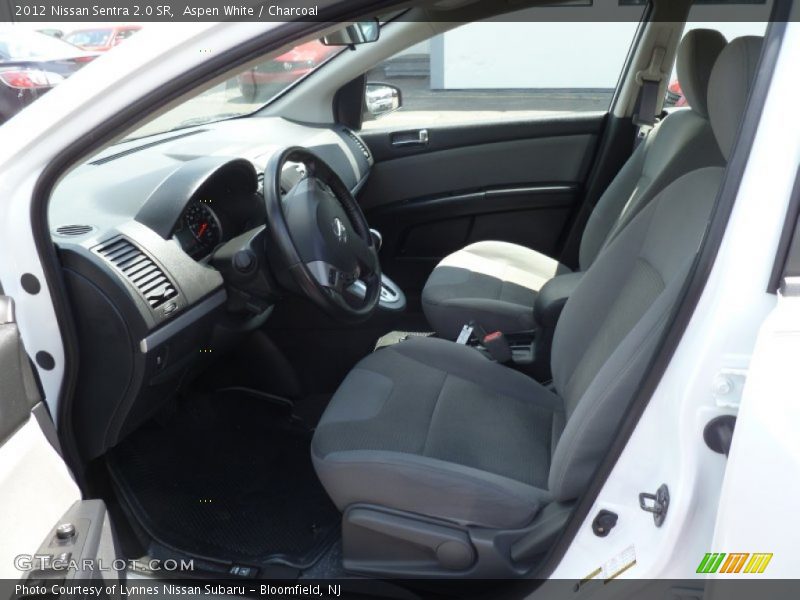 Aspen White / Charcoal 2012 Nissan Sentra 2.0 SR