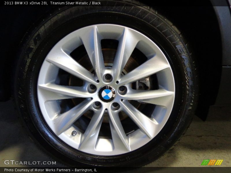 Titanium Silver Metallic / Black 2013 BMW X3 xDrive 28i