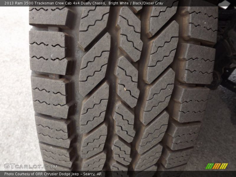 Bright White / Black/Diesel Gray 2013 Ram 3500 Tradesman Crew Cab 4x4 Dually Chassis