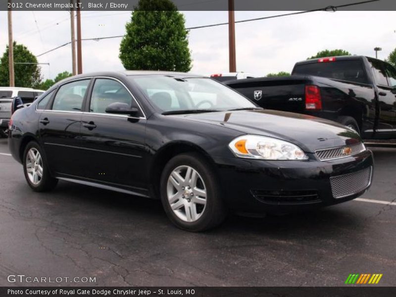 Black / Ebony 2012 Chevrolet Impala LT