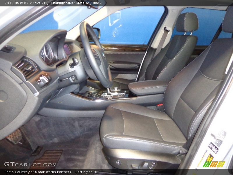 Titanium Silver Metallic / Black 2013 BMW X3 xDrive 28i