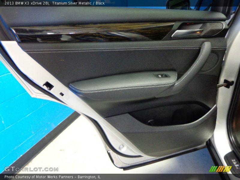 Titanium Silver Metallic / Black 2013 BMW X3 xDrive 28i