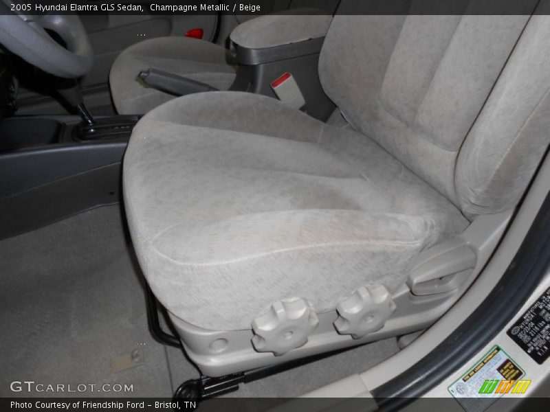 Champagne Metallic / Beige 2005 Hyundai Elantra GLS Sedan