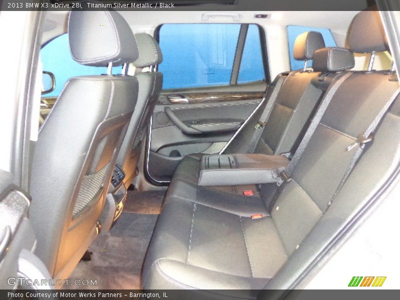 Titanium Silver Metallic / Black 2013 BMW X3 xDrive 28i