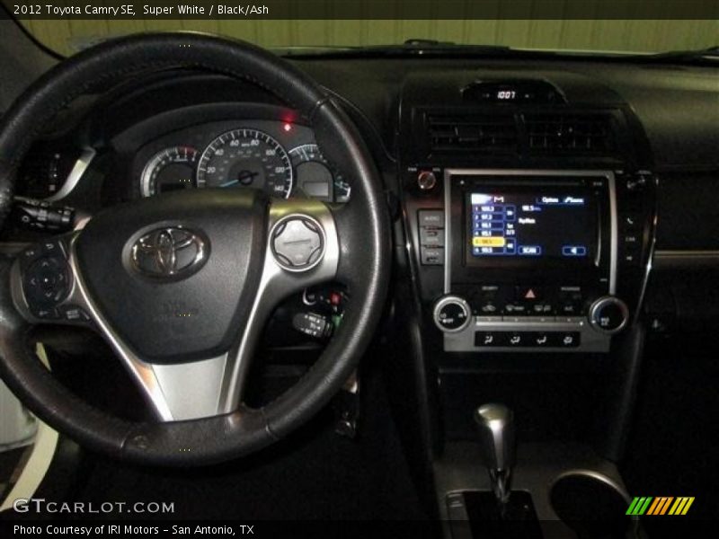 Super White / Black/Ash 2012 Toyota Camry SE
