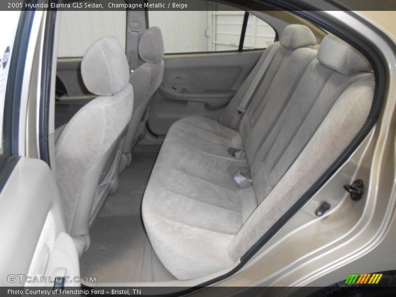 Champagne Metallic / Beige 2005 Hyundai Elantra GLS Sedan