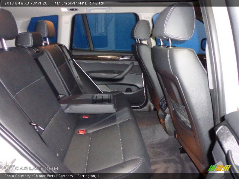 Titanium Silver Metallic / Black 2013 BMW X3 xDrive 28i