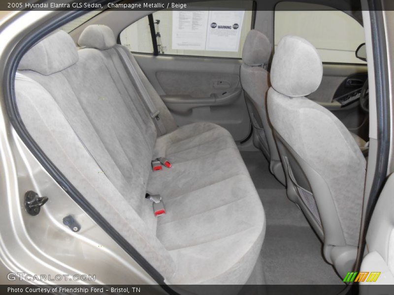 Champagne Metallic / Beige 2005 Hyundai Elantra GLS Sedan