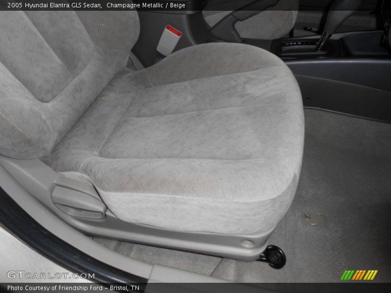 Champagne Metallic / Beige 2005 Hyundai Elantra GLS Sedan