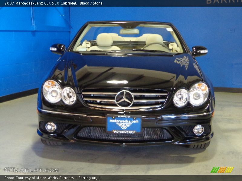 Black / Stone 2007 Mercedes-Benz CLK 550 Cabriolet