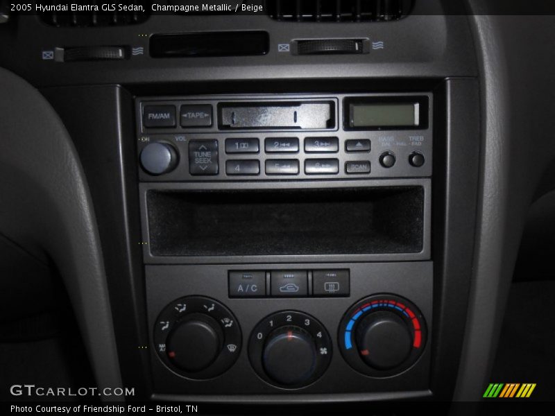 Champagne Metallic / Beige 2005 Hyundai Elantra GLS Sedan