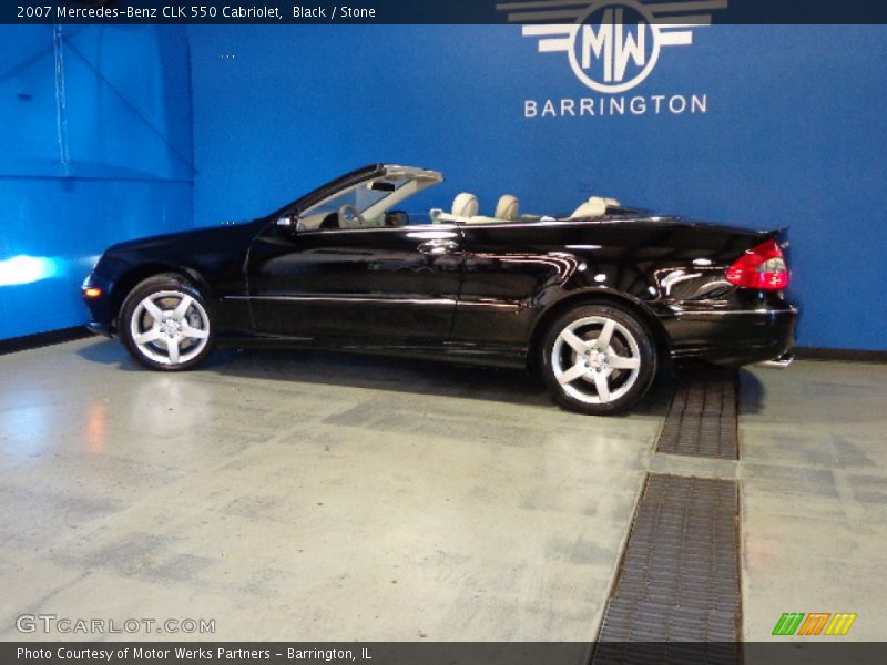 Black / Stone 2007 Mercedes-Benz CLK 550 Cabriolet