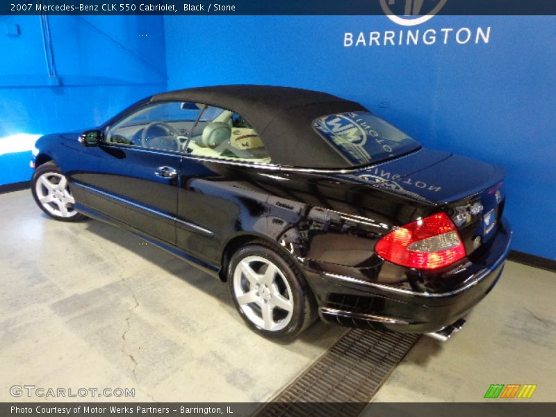 Black / Stone 2007 Mercedes-Benz CLK 550 Cabriolet