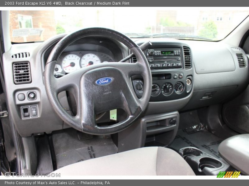 Black Clearcoat / Medium Dark Flint 2003 Ford Escape XLS V6 4WD