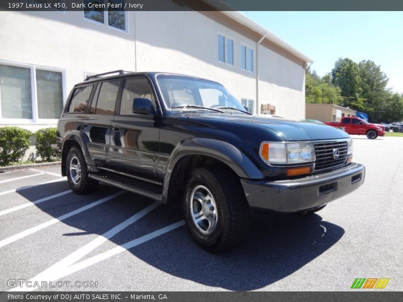 Dark Green Pearl / Ivory 1997 Lexus LX 450
