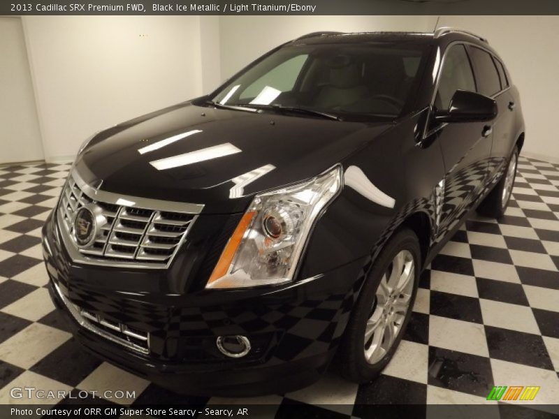 Black Ice Metallic / Light Titanium/Ebony 2013 Cadillac SRX Premium FWD
