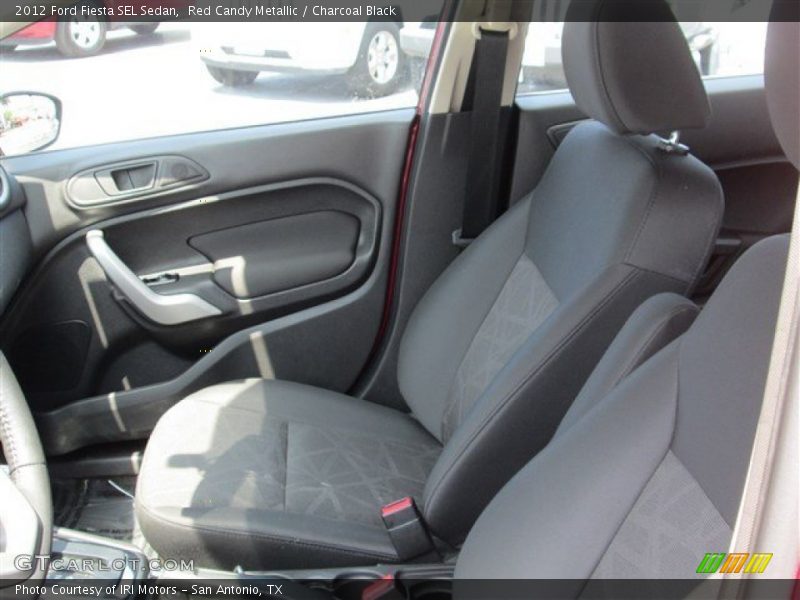 Red Candy Metallic / Charcoal Black 2012 Ford Fiesta SEL Sedan