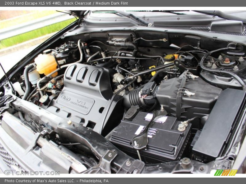Black Clearcoat / Medium Dark Flint 2003 Ford Escape XLS V6 4WD