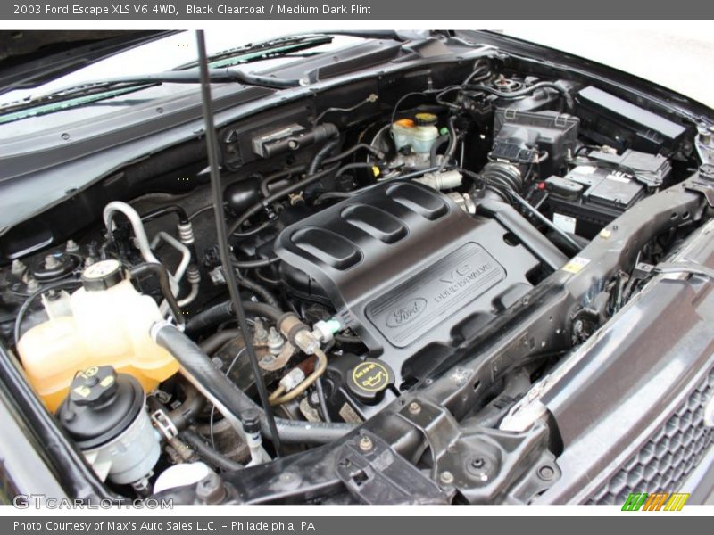 Black Clearcoat / Medium Dark Flint 2003 Ford Escape XLS V6 4WD