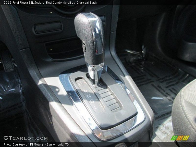 Red Candy Metallic / Charcoal Black 2012 Ford Fiesta SEL Sedan