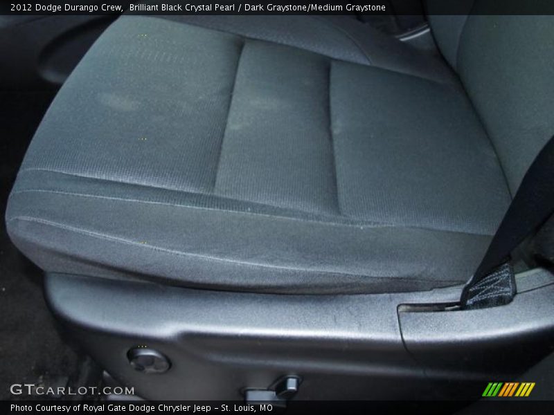 Brilliant Black Crystal Pearl / Dark Graystone/Medium Graystone 2012 Dodge Durango Crew