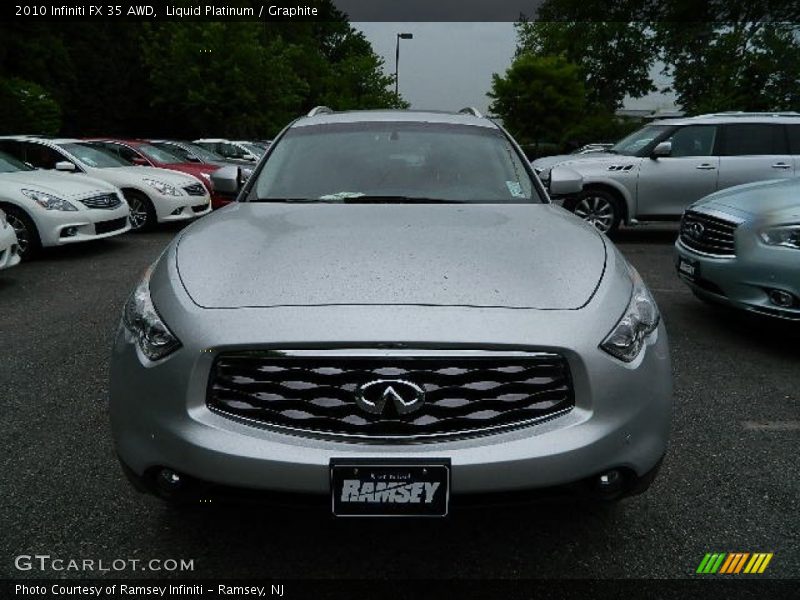Liquid Platinum / Graphite 2010 Infiniti FX 35 AWD
