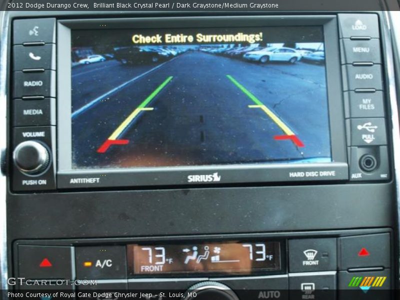 Brilliant Black Crystal Pearl / Dark Graystone/Medium Graystone 2012 Dodge Durango Crew