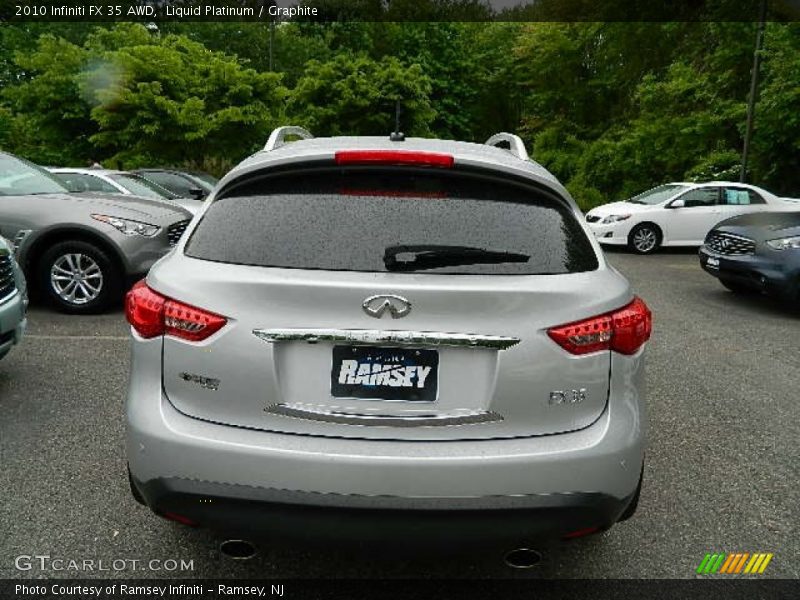 Liquid Platinum / Graphite 2010 Infiniti FX 35 AWD