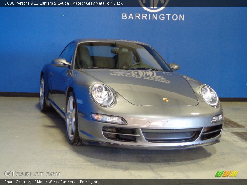 Meteor Grey Metallic / Black 2008 Porsche 911 Carrera S Coupe