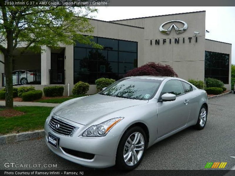Liquid Platinum / Graphite 2010 Infiniti G 37 x AWD Coupe