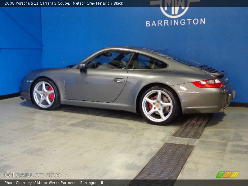 Meteor Grey Metallic / Black 2008 Porsche 911 Carrera S Coupe